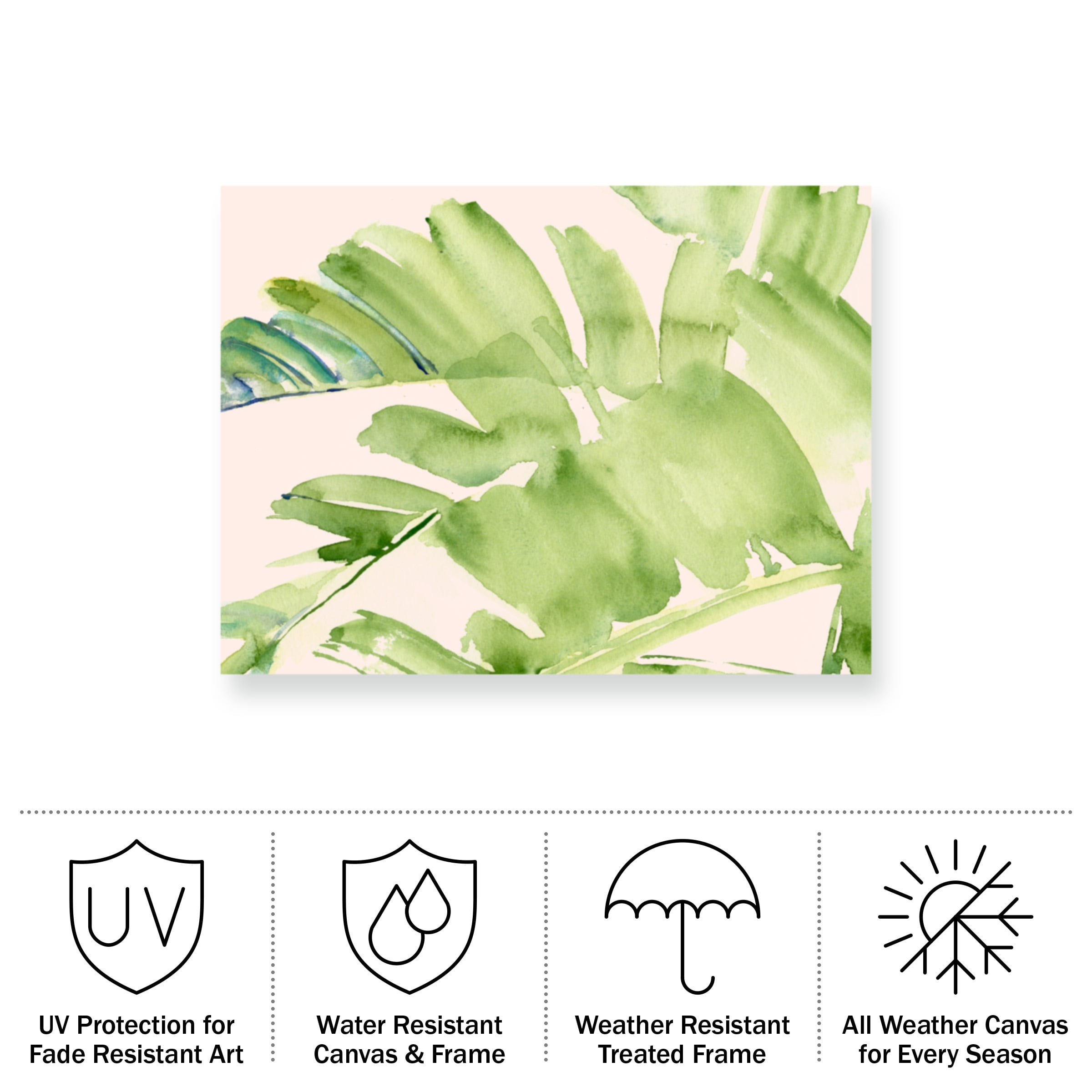 Jennifer Paxton Parker 'Peachy Palms II' Outdoor Canvas
