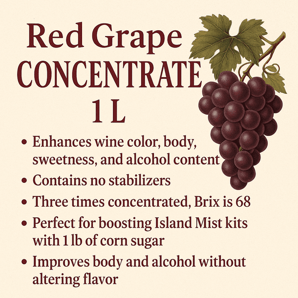 LD Carlson Red Grape Concentrate 1 L