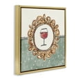 thumbnail image 4 of Stupell Industries Wine with Classic Border Food & Beverage Painting Gold Floater Framed Canvas Art Print Wall Art, 25 x 25, 4 of 10