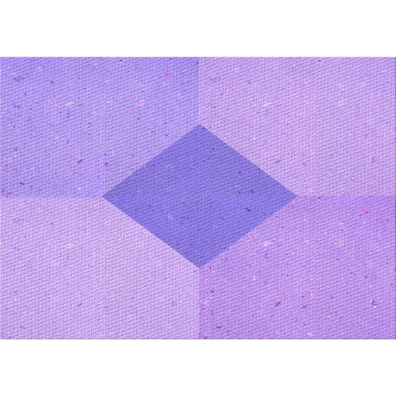 Ahgly Company Indoor Rectangle Patterned Tyrian Purple Area Rugs, 2' x 5'