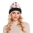thumbnail image 7 of Pink Bow and Brown Bear Beanie Hat Unisex Warm Winter Hat Cap For Women Men Winter Running, 7 of 7