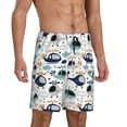 thumbnail image 2 of Naloa Cartoon Helicopters Men's Short Pajama Pants, Pj Shorts, Lounge Comfort Shorts-3X-Large, 2 of 6