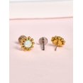 thumbnail image 4 of Flat Back Stud Earrings for Women, Titanium CZ Cartilage Studs Hypoallergenic Helix Earrings, Threadless Push Pop in Tragus Earrings for Women, 4 of 11