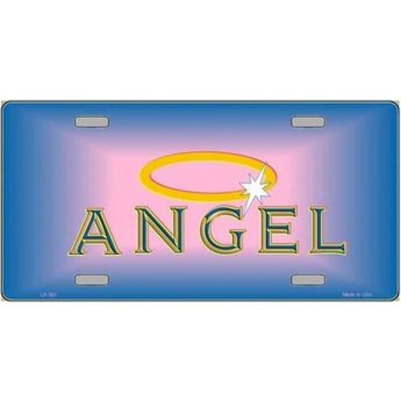 212 Main LP-391 6 x 12 in. Angel with Halo Metal License Plate