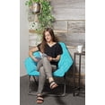 thumbnail image 5 of Zenithen Fabric Folding Chair, Light Teal, 5 of 6