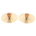 thumbnail image 1 of Phenofice 1 Pair Golden Copper Cymbals for Handheld Use in Dance Performances, 1 of 8