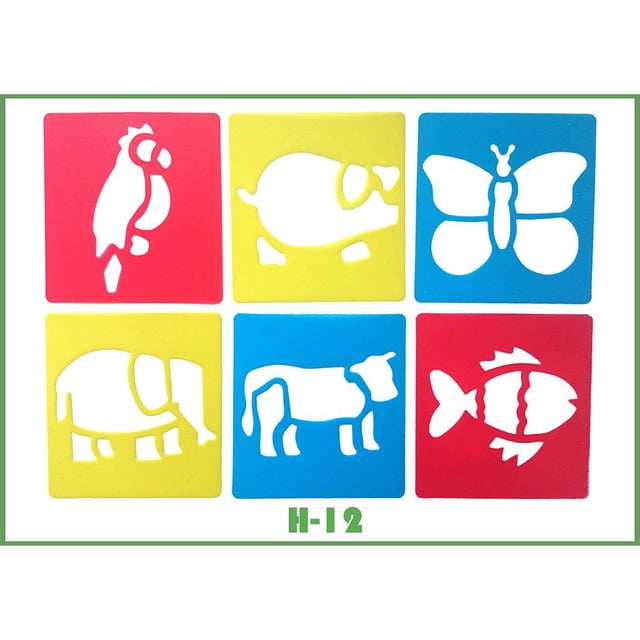 fastboy Children drawing Pattern with Different Shape Environmental PP Painting Stencil for School Project