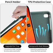 Timoom Keyboard Case for iPad 9.7 Inch Air 2th Gen, iPad 5th/iPad 6th Generation (2017/2018) Case with Pencil Holder, Magnetically Detachable Wireless Keyboard Stand Cover for iPad 6 iPad 5