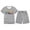 Z02-Grey, variant on MUXiin Girls Summer Outfits Easter Casual Cartoon Rabbit Bunny Lounge Set Cap Sleeve T Shirt and Elastic Waist Shorts 2 Piece Clothing Sets