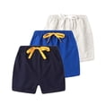 thumbnail image 2 of JOANKDMI 3-Pack Toddler Girls Casual Shorts Kids Summer Elastic Waist Play Shorts with Cute Ribbon Bowknot Lightweight Lounge Clothes for Little Girls Daily Wear, 2 of 9