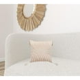 thumbnail image 6 of 17" X 17" Beige And White Interlocking Zippered Polyester Throw Pillow With Tassels, 6 of 6