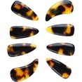 thumbnail image 1 of HUGFEGWE Guzheng Finger Picks, Silicone Polymer Guzheng Nail Covers 8Pcs Easy To Fine Workmanship Delicate for Replacement(Tortoiseshell Color) CJB91-45833, 1 of 9