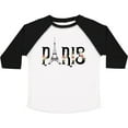 thumbnail image 3 of Inktastic Paris Eiffel Tower with Flowers Boys or Girls Toddler T-Shirt, 3 of 5