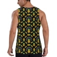 thumbnail image 3 of Gaeub Pineapple Men's Athletic Tank Top, Workout Sleeveless Shirts, Running Tank Tops for Gym, Running, Training - Small, 3 of 9
