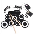 thumbnail image 1 of Ensemble de Tambours Pliants en silicone à Rouler à la Main portable USB Tambour Électronique Tambour Électrique Tambour jazz Tambour Électronique à Rouler à la Main portable, 1 of 5