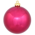thumbnail image 1 of Wine Shiny UV Drilled Ball Ornament, 2.75 in. - 12 per Bag, 1 of 1