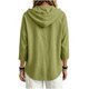 thumbnail image 4 of Neewe Women's Plain Spring Fall Cotton Hoodies Sweatshirt Long Sleeve V Neck Hooded Shirt Top Daily Outfits, 4 of 5
