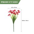 thumbnail image 2 of UPGRATOR Artificial Small Plants Red Plastic Decorative Item for Homeowners 12Pcs 12.6X4.7In, 2 of 6