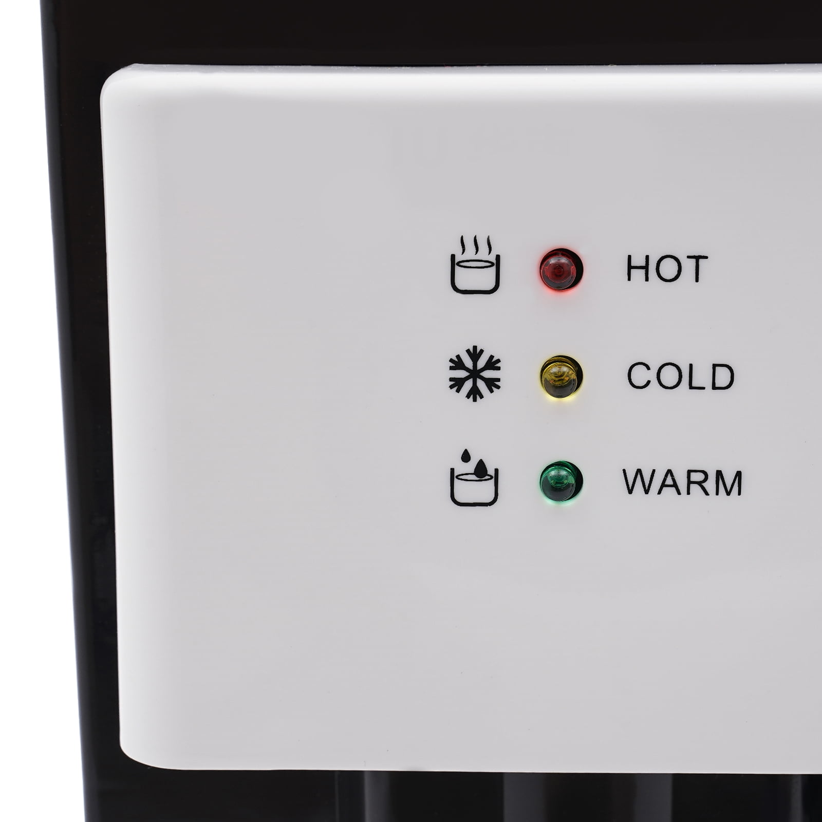 Modern Black Countertop Water Dispenser - 500W Heating 75W Cooling - 500ml Liner for Home Office Dormitory Use