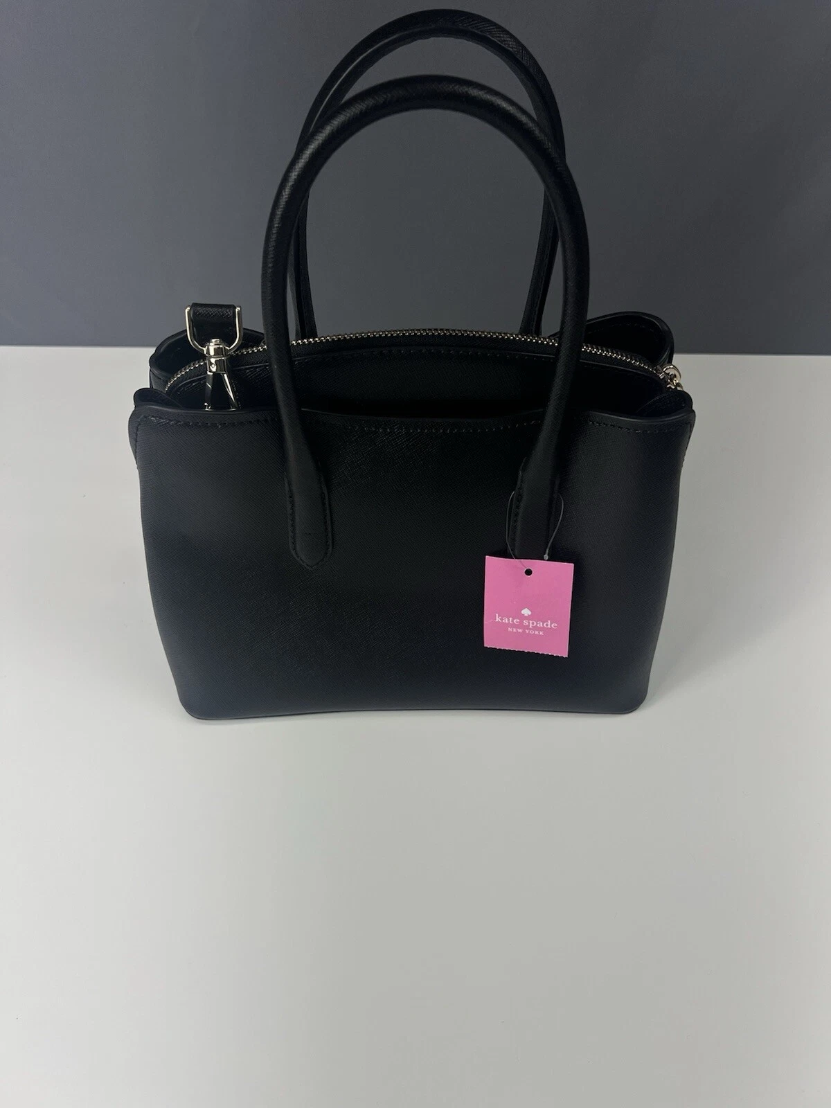 Kate Spade Rory Medium Black Saffiano Leather Satchel