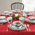 BrylaneHome 16 Piece Christmas Holiday Dishes, Complete Xmas Dinnerware Set