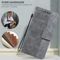 thumbnail image 2 of Wallet Phone Case Cover Compatible with iPhone 14 Plus, Vintage for Men Business Embossed PU Leather Flip Protective Case with Wrist Strap Kickstand for Apple iPhone 14 Plus 6.7 inch,Gray, 2 of 7