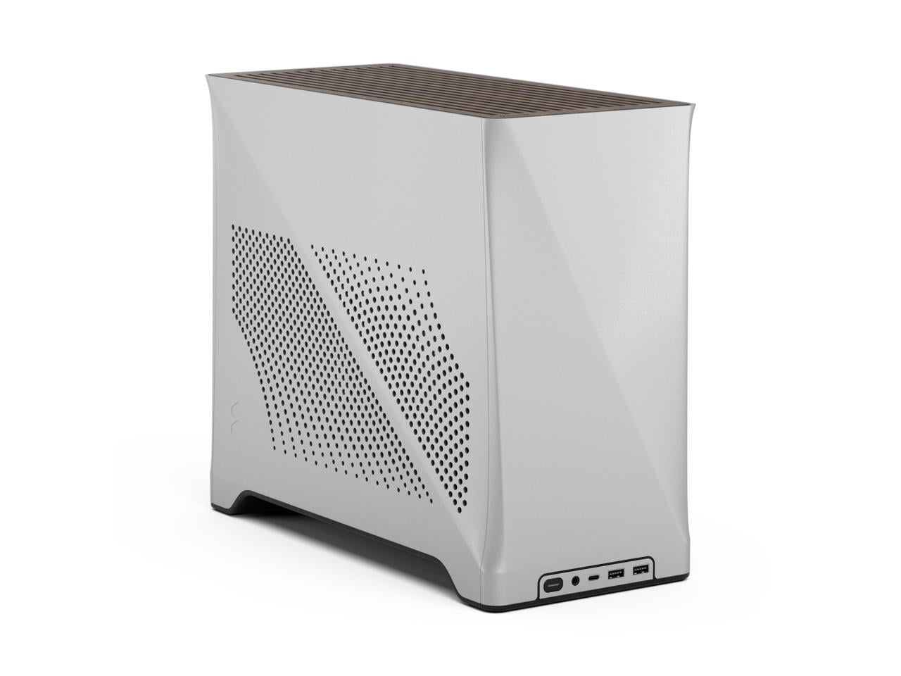 Fractal Design Era 2 Silver Anodized Aluminum/Steel Mini-ITX Compact Small Form Factor PC Case