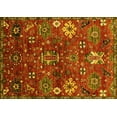 thumbnail image 1 of Ahgly Company Machine Washable Indoor Rectangle Oriental Yellow Industrial Area Rugs, 2' x 3', 1 of 4