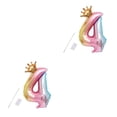 thumbnail image 4 of Naiovety 32 Inch Birthday Balloons Number Foil Balloons Kids 1st Birthday Party Decorations Balloons Happy Birthday Balloon Type6 NO6, 4 of 6