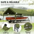 thumbnail image 3 of Kimunuk 10' x 20' Canopy Replacement Cover, Outdoor Portable Carport Replacement Canopy with Ball Bungees for Car Garage Shelter Tent Party Tent, Light Green ,Frame is Not Included, 3 of 6