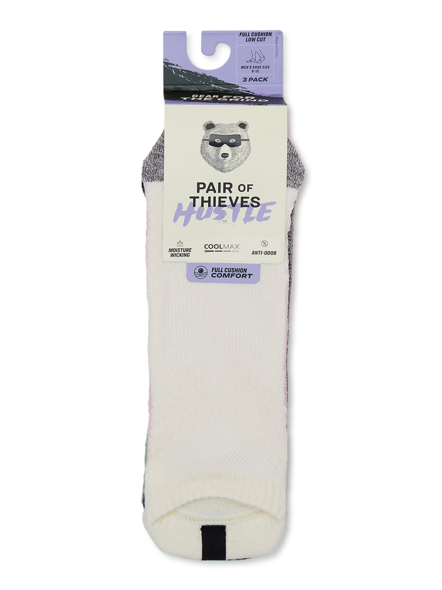 Pair of Thieves Men's Hustle Low Cut Socks, 3-Pack