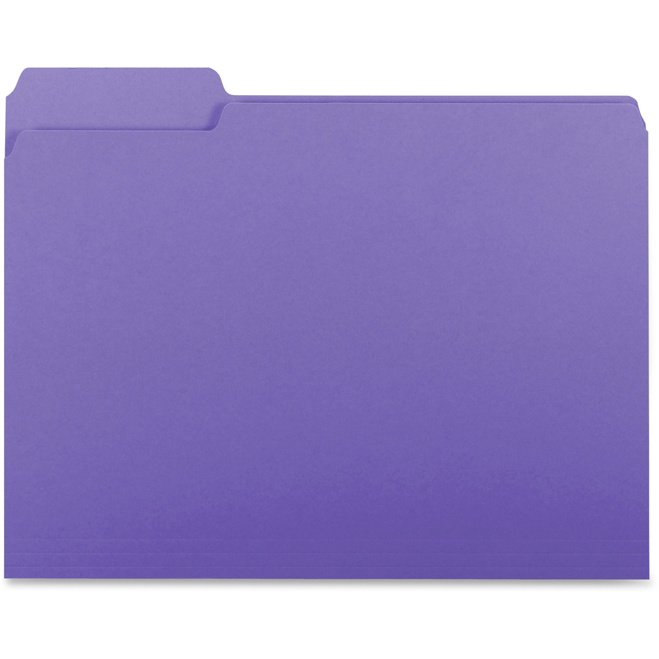 Business Source 1/3 Tab Cut Letter Recycled Fastener Folder | Office