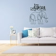 thumbnail image 2 of Love Will Draw An Elephant Through A Key-hole Quotes Quote Cute Elephant Lines Design Vinyl Wall Sticker Art Wall Decal Boys Girls Kids Room Design Bedroom Home Decoration Size (30x22 inch), 2 of 3