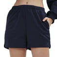 thumbnail image 2 of Amazhiyu Women's High Waist Elastic Sweatshorts Comfy Lounge Bottom with Pockets, 2 of 8