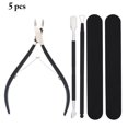 thumbnail image 2 of 5PCS Cuticle Trimmer Set Stainless Steel Cuticle Remover Nail Cleaner Tool, 2 of 5