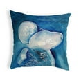 thumbnail image 2 of Betsy Drake KS174 12 x 12 in. Blue Jellyfish Small No-Cord Pillow, 2 of 2