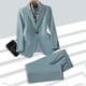 thumbnail image 4 of Traje profesional de manga larga para mujer, traje de pantalón formal, ropa de trabajo para entrevistas y ventas, 4 of 4