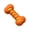 Orange, variant on mdesiwst Dog Bone Toy Squeaky Chew Toy Textured Rubber Bone Safe Teeth Cleaning Toy for Teething Puppies And Large Dogs Oral Care