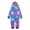 Kids-Light Blue, variant on REORIAFEE Family Matching Christmas Pajamas 1 Piece Kids Boys Girls Loungewear Long Sleeve Jumpsuit Pants Snowflake Soft Sleepwear Light Blue 3-9T