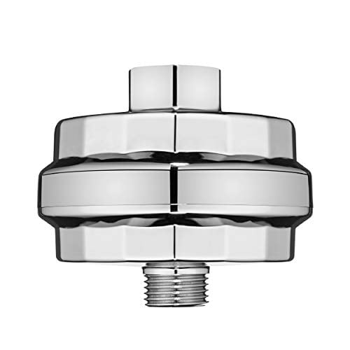 Brondell VivaSpring Compact Shower Filter, Polished Chrome – High Output, 100% High-Purity KDF Filtration, With FF-30 Filter Cartridge, Filtered Shower Water for Healthier Skin & Hair