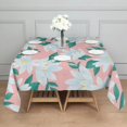 thumbnail image 5 of 60x60in(152x152cm) Square Tablecloth, Waterproof Polyester Table Cover, Wrinkle Resistant & Washable Fabric for Dining, Kitchen, Picnic, Daisy Flowers Print, 5 of 6