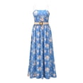 thumbnail image 1 of Kmbangi Summer Flower Print Sleeveless Dress with Detachable Shoulder Strap, 1 of 10