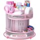 thumbnail image 2 of Cute Rotate Desk Organizer Mesh Desk Accessories Pen Holder Stationery Carousel, 2 of 4