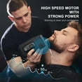 thumbnail image 4 of Professional Cordless Men's Hair Clipper Set, 6500RPM Motor, Stainless Steel Blades, 150min Runtime, LED Display, USB Rechargeable, Trimmer/Beard/Sideburn Tool for Home/Barber Shop, 4 of 6