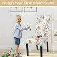 thumbnail image 5 of Printed Dining Room Chair Covers Set of 4, Stretch Kitchen Chair Covers Washable Parsons Chair Slipcover Removable Dining Chair Protectors for Hotel,Ceremony(Elegant Blossom), 5 of 6