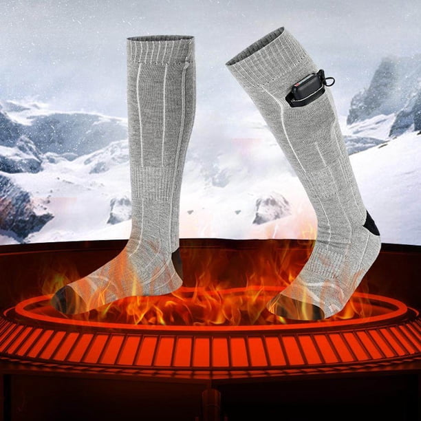 Chaussettes Chauffantes Rechargeables 5000mAh – APP Et 4 Niveaux De Chaleur – Pour Homme Et Femme – Ski, Rando, Hiver – Cadeau Idéal