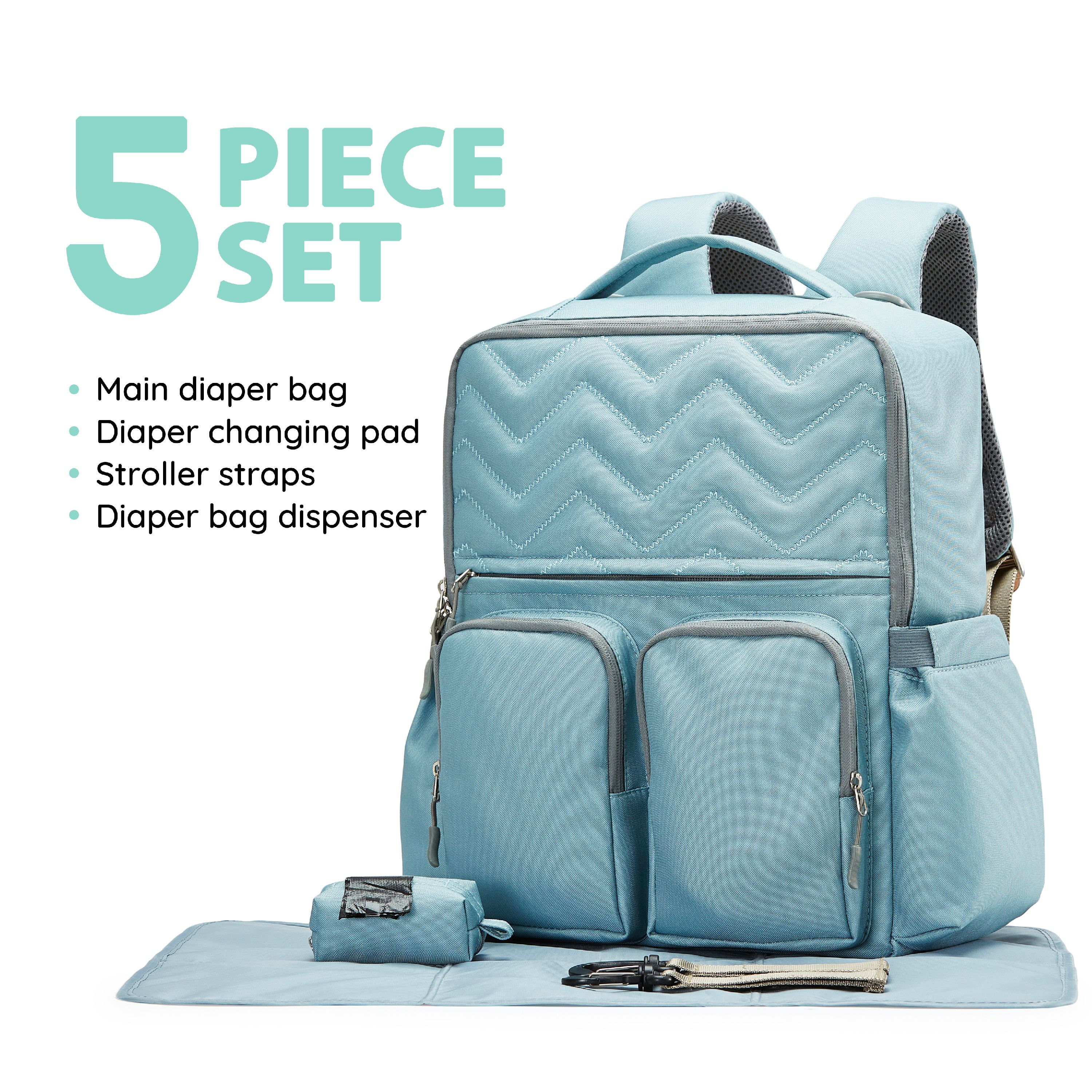 Teal SoHo Ultimate Organizer System Back Pack Diaper Bag Set 