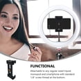thumbnail image 4 of Foldable Selfie E Shape Phone Storage Holder Universal Cell Phone Tripod (Black), 4 of 9