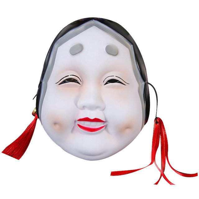 WORGEOUS Máscara de cosplay máscara japonesa de la máscara japonesa de la máscara de la máscara de maquillaje para la fiesta para la fiesta