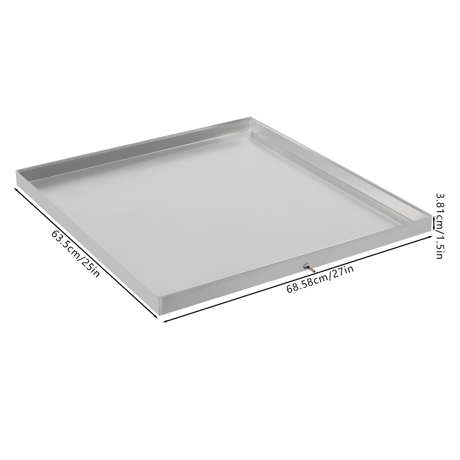 Rectangular Washer Drain Pan For Installing Under Water Heaters, Automobile Oil Catch Pans And Various Home Appliances